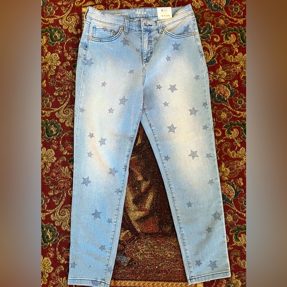 NWT - Style & Co Petite “Star Toss” High Rise Skinny Ankle Jeans - Picture 1 of 10